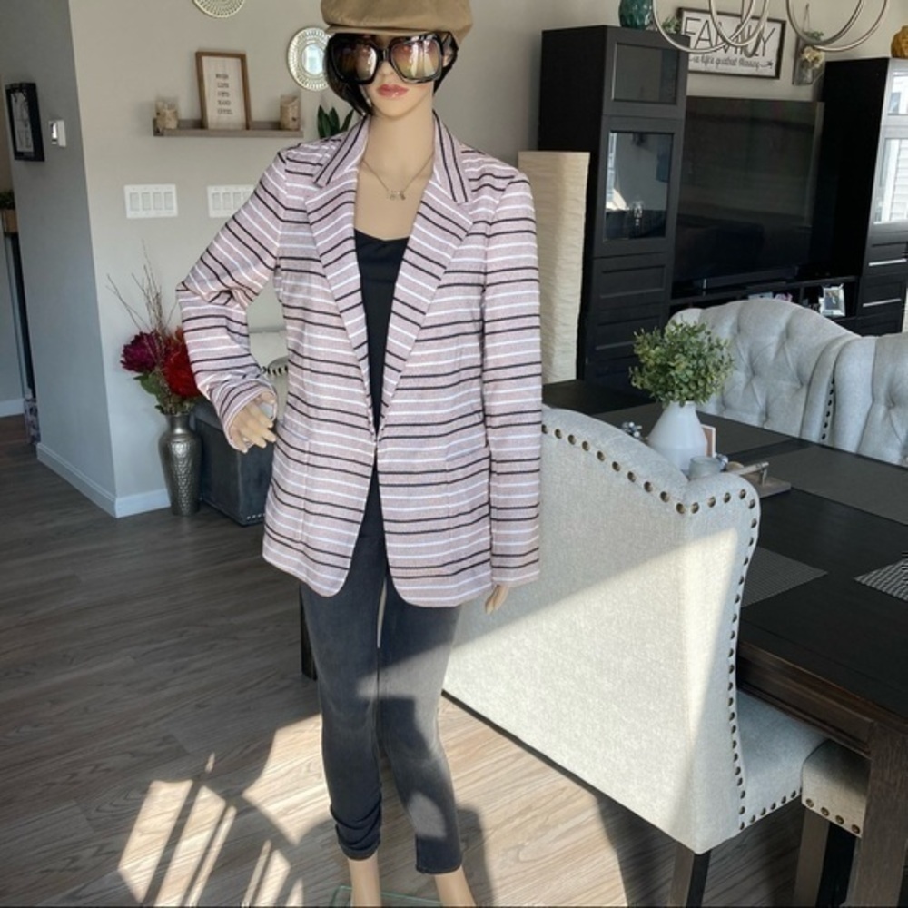 ๐ DKNY houndstooth plaid suit career blazer 8 - Picture 2 of 7
